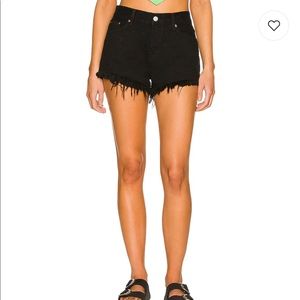 PISTOLA Gigi cutoff short in Onyx